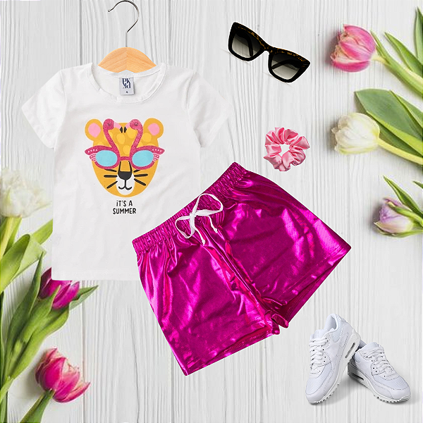 Conjunto Infantil Menina Estilo Animal