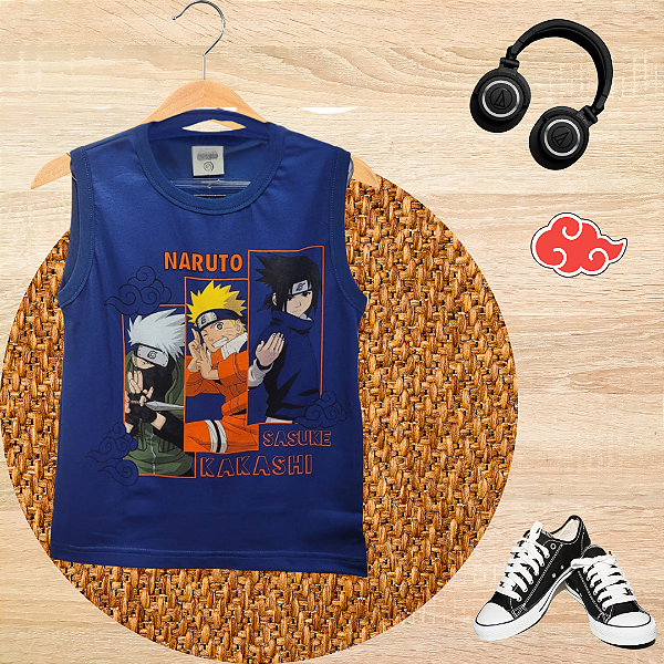 Regata Naruto Azul Marinho