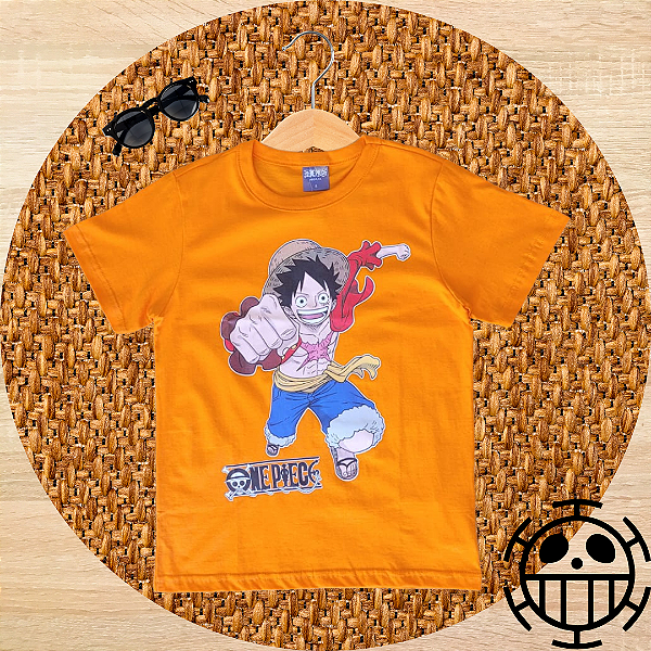 Camiseta One Piece Luffy Laranja