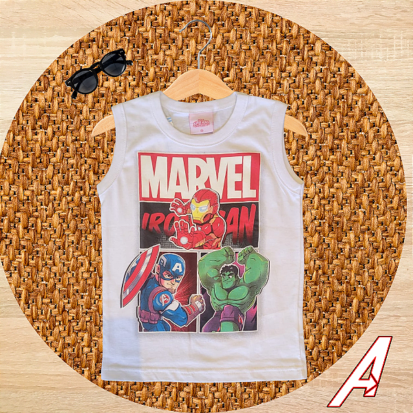 Camiseta Marvel Branca