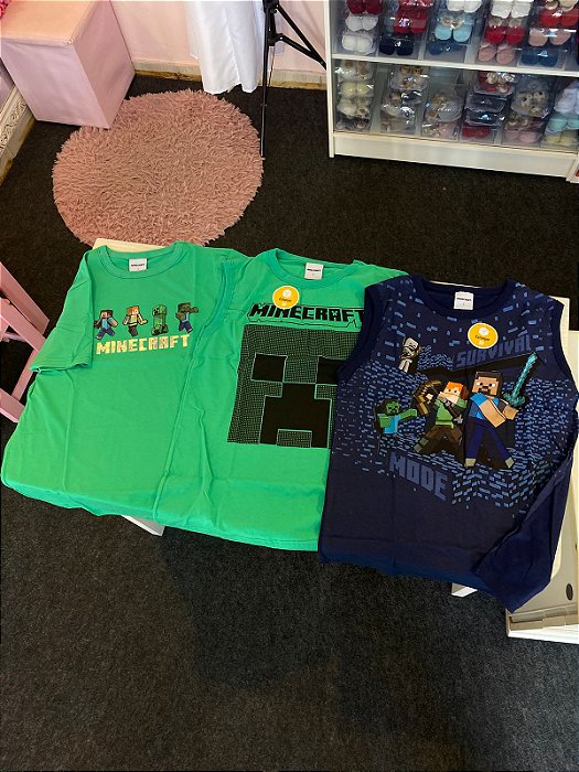 Camiseta Minecraft Creeper Verde