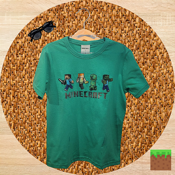 Camiseta Minecraft Verde