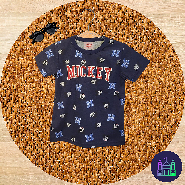 Camiseta Mickey Azul Marinho