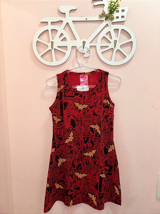Vestido Mulher Maravilha Quadrinhos