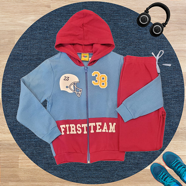 Moletom Infantil Menino First Team 38