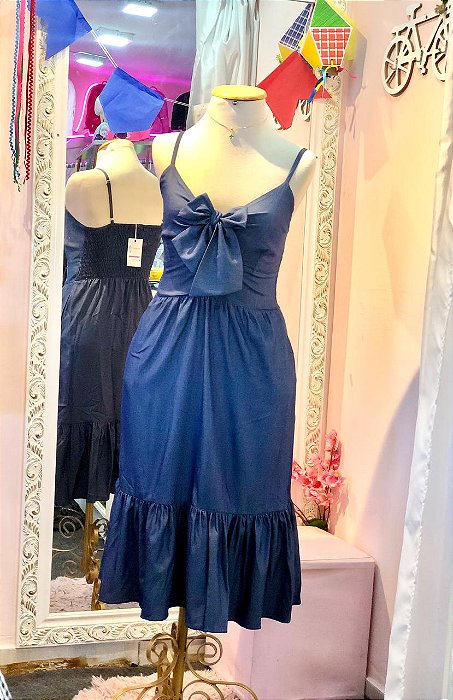 Vestido Aurora Adulto Jeans Midi