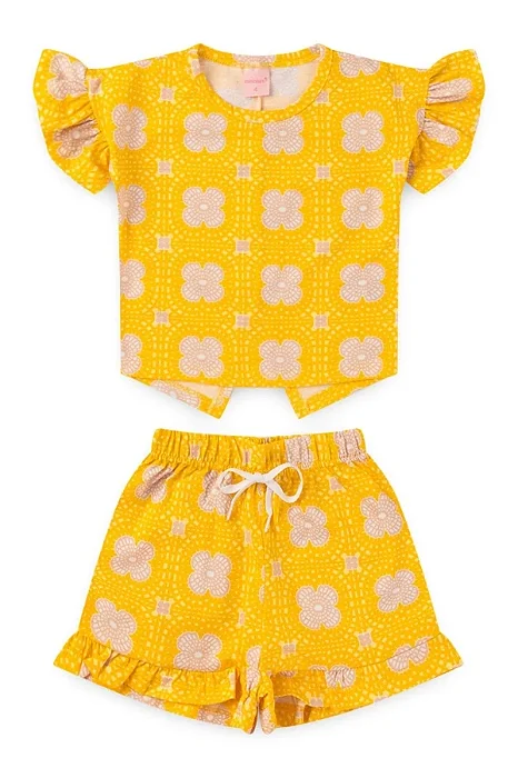 Conjunto Infantil Menina Yellowish