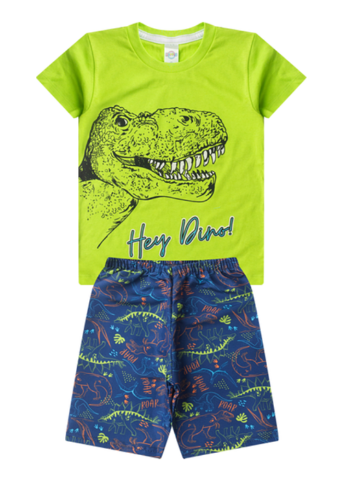 Conjunto Infantil Menino Verão Hey Dino