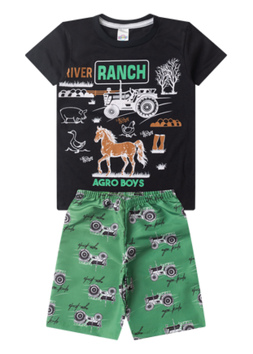 Conjunto Infantil Menino Verão Ranch a Fazendinha