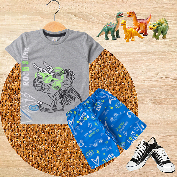 Conjunto Infantil Menino Verão DJ Dinox