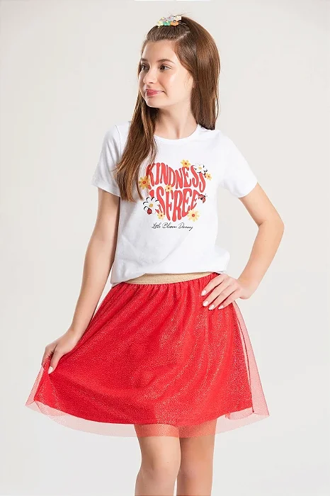Conjunto Saia Menina Kindness Florido