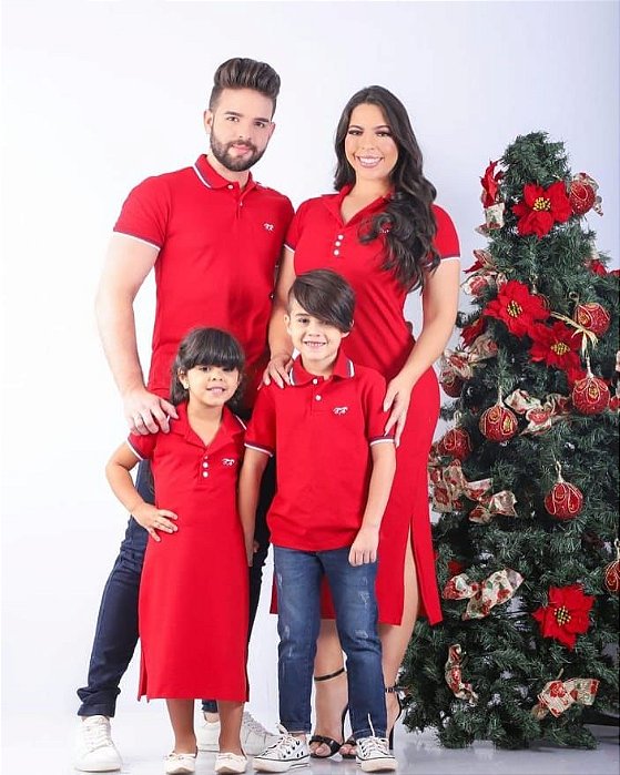 Camisa Polo Infantil Vermelha