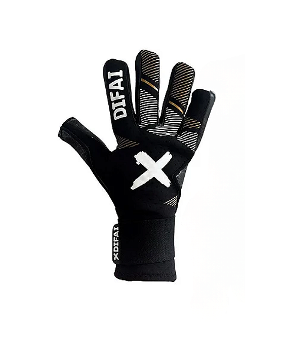 Luva Difai Gold Preta / Dourada