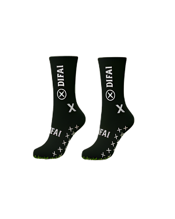 Meia Antiderrapante Preta Difai