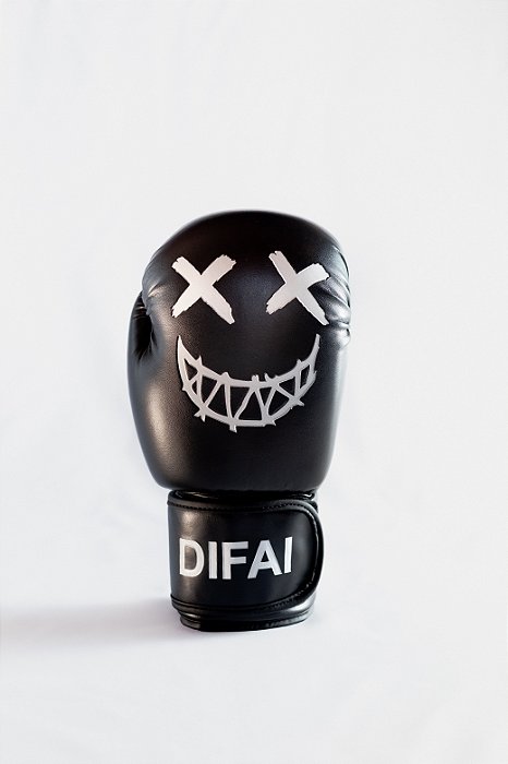 Luva Boxe Difai Crazy Preta