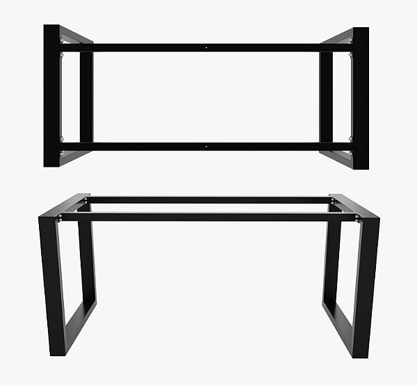 MESA COM TRAVESSAS LATERAIS