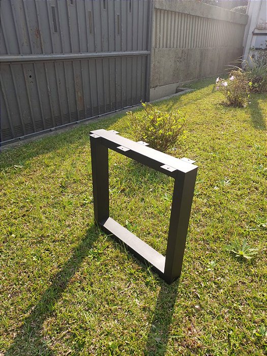 Pé Base  Mesa Preto Fosco 2 x Peças