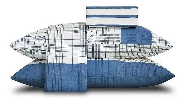 Jogo de Cama Casal Queen Duplo 4 Peças Masoala Linha Realce Premium 140 Fios - Sultan