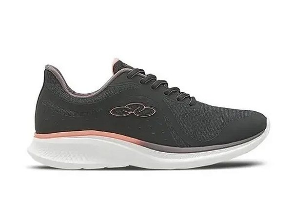 Tênis Olympikus Saga Feminino Preto e Coral