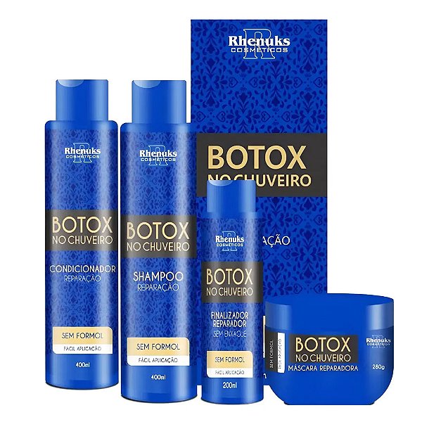 Kit Tratamento Profissional Capilar Botox no Chuveiro - Rhenuks