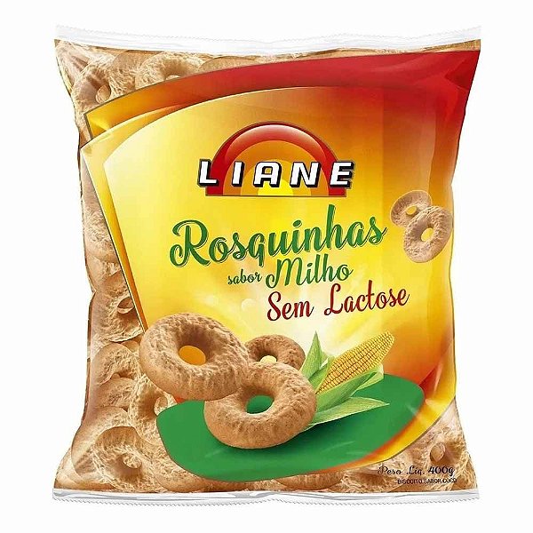Rosquinhas De Milho Sem Lactose 400g - Liane