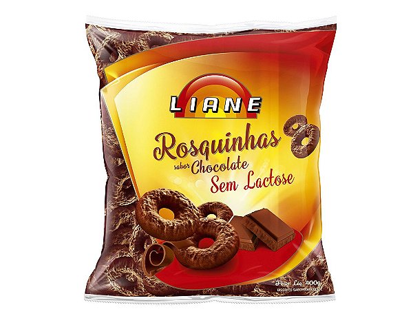 Rosquinhas De Chocolate Sem Lactose 400g - Liane