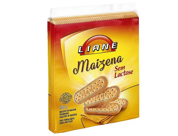 Biscoito De Maizena Sem Lactose 800 Gramas - Liane