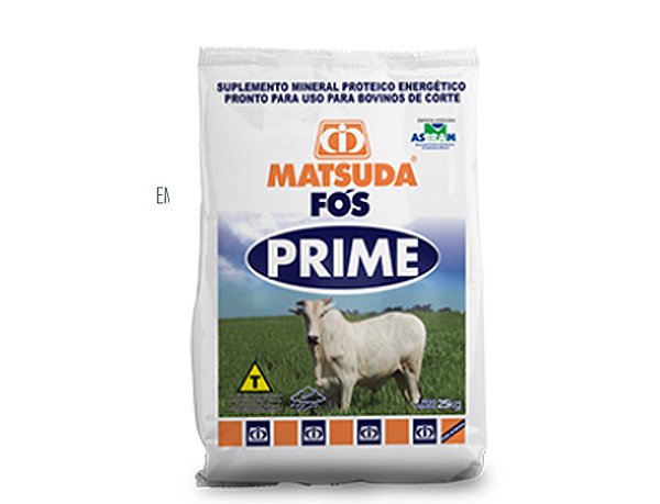 Sal Mineral Proteico Para Bovinos Fós Prime 25 Kilos - Matsuda