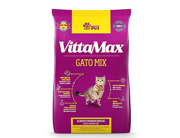 Ração Premium Especial VittaMax Gato Mix 1 Kg - Matsuda Pet