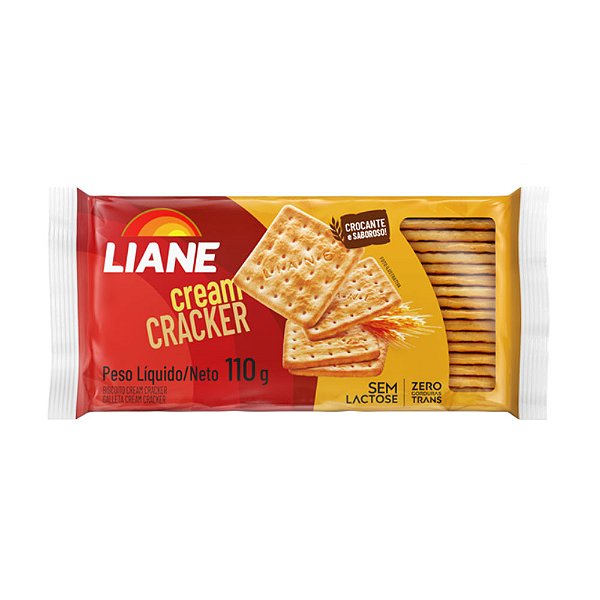 Biscoito Cream Cracker Sem Lactose 110 Gramas - Liane