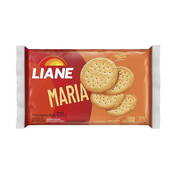 Biscoito Doce Maria Sem Lactose 330g - Liane