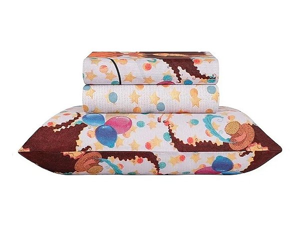 Jogo de Cama Solteiro Duplo Happy Day | Lira - Sultan