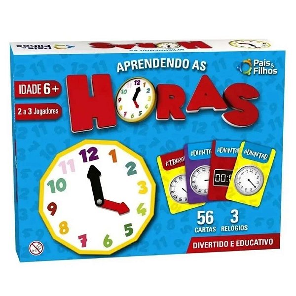 Jogo Aprendendo as Horas 59PC - Pais e Filhos