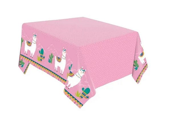 Toalha De Mesa Papel Cactos e Lhamas 2,20X1,20M - Regina Festas