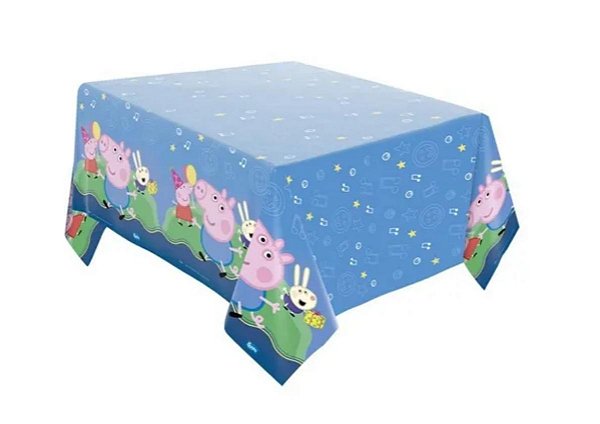 Toalha De Mesa Plástico George Pig 1,80X1,18M - Regina Festas