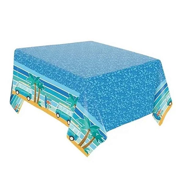 Toalha De Mesa Papel Festa Surf Praia Regina Festas - 2,20 X 1,20M
