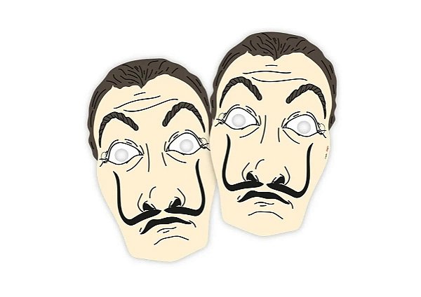 Máscara Cartonada La Casa de Papel 06 unidades - Regina Festas