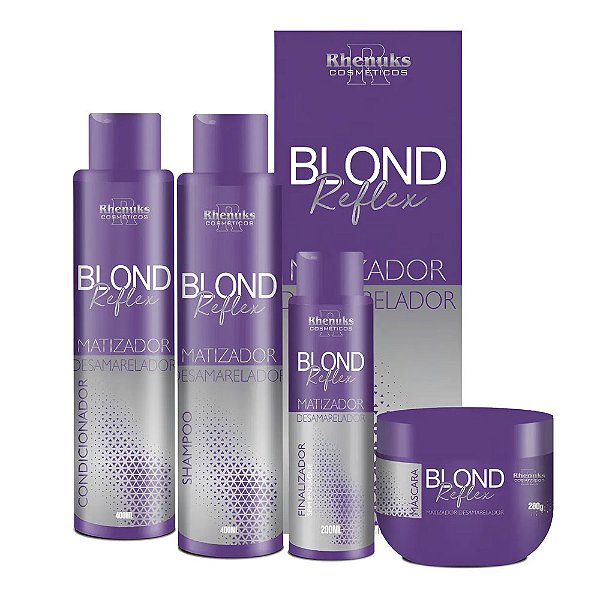 Kit Capilar Blond Reflex Matizador Desamarelador - Rhenuks