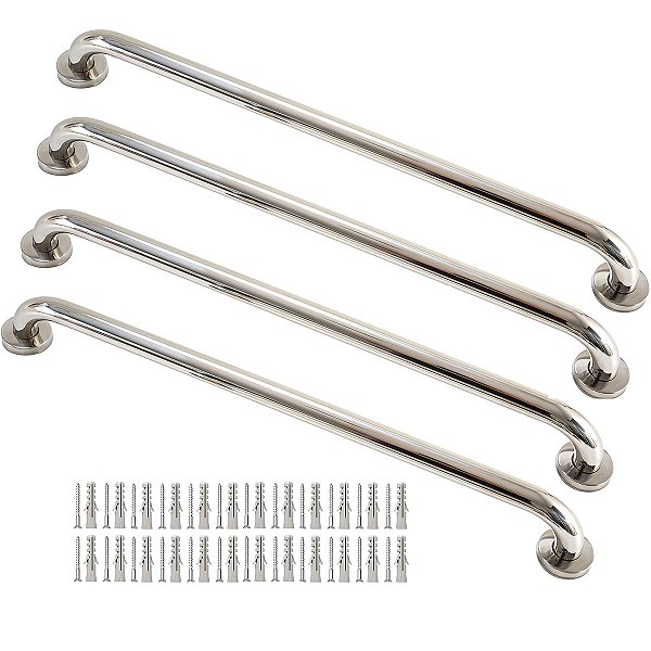 Kit 4 Barras De Apoio Banheiro 60cm Suporte Deficiente Físico e Idosos - Martins Importadora