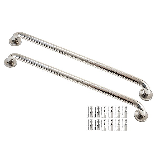 Kit 2 Barras De Apoio Banheiro 60cm Suporte Deficiente Físico e Idosos - Martins Importadora