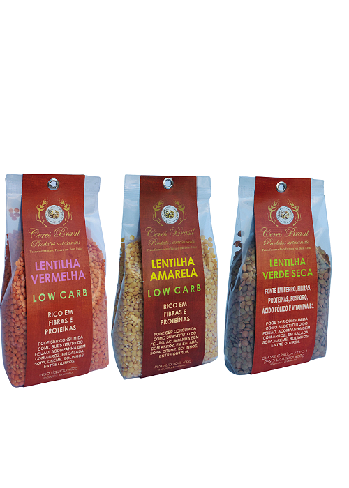 Kit Lentilhas Variadas 400g - Ceres Brasil