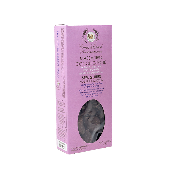 Conchiglione de Batata Doce Púpura 200g - Ceres Brasil