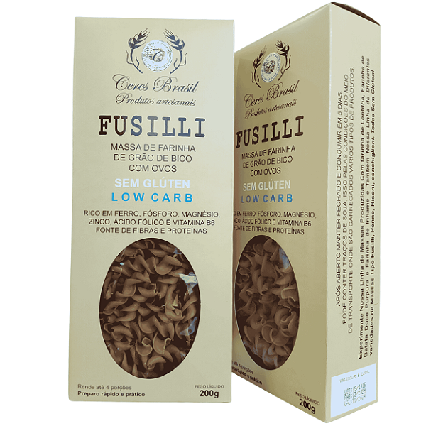 Fusilli de Farinha de Grão de Bico - Ceres Brasil