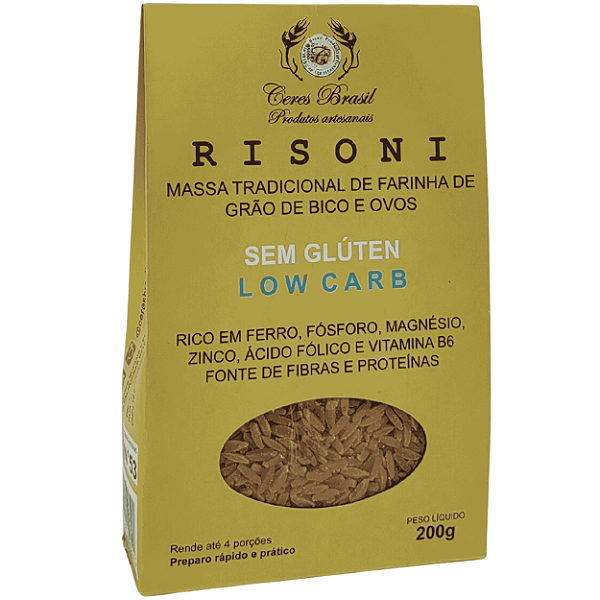 Macarrão Tipo Risoni de Farinha de Grão de Bico - Ceres Brasil