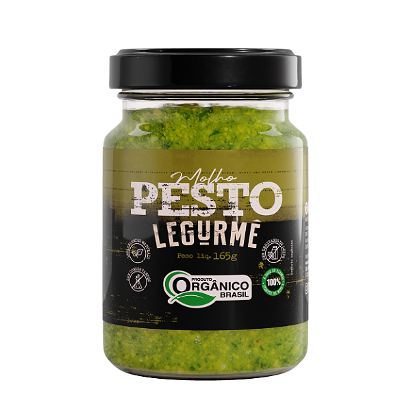 Molho Orgânico Sabor Pesto  165g - Legurmê