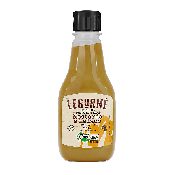 Molho Orgânico Para Salada De Mostarda e Melado 270ml
