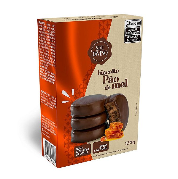 Pão de Mel LIVRE de leite, glúten e ovo 120g