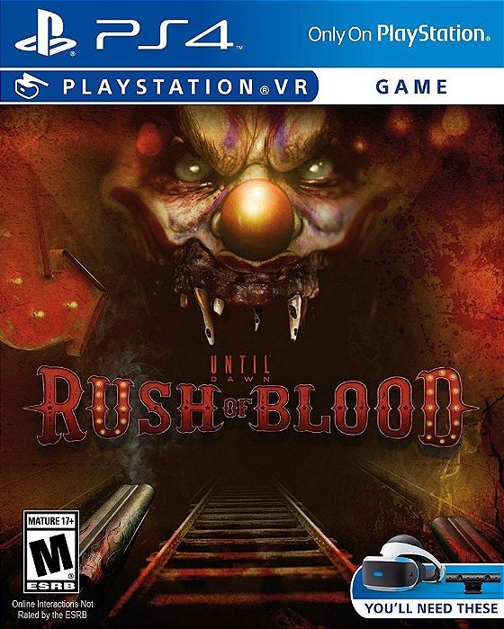 Until Dawn Rush Of Blood Ps4 e Ps5 Mídia Digital Psn