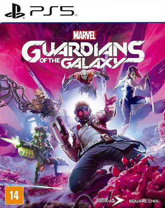 Guardiões da Galáxia da Marvel Ps5 Psn Mídia Digital