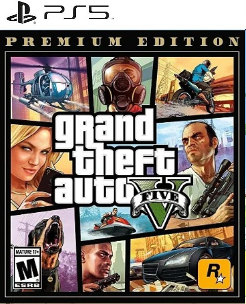 Gta V 5  Edição Premium Português Ps5 Mídia Digital Psn